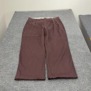Mojito Collection Pants Mens 48 Brown Linen Pleated Casual Tropical Summer Beach